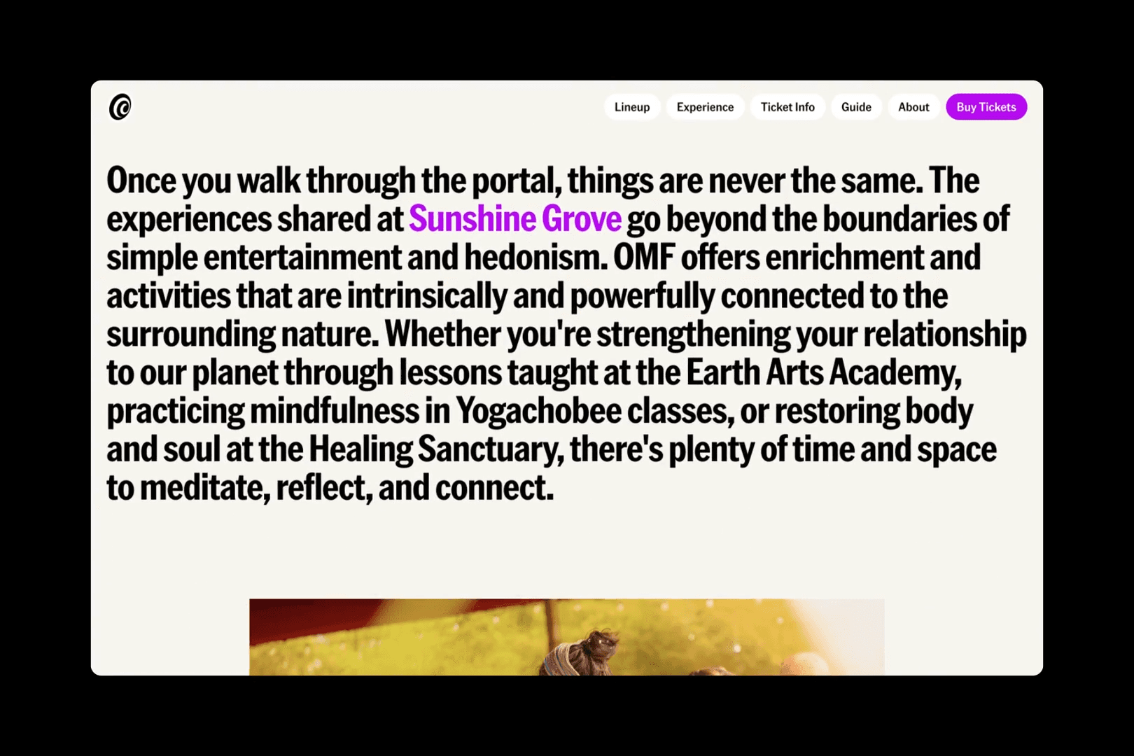 The rebuilt Okeechobee Music & Arts Festival website