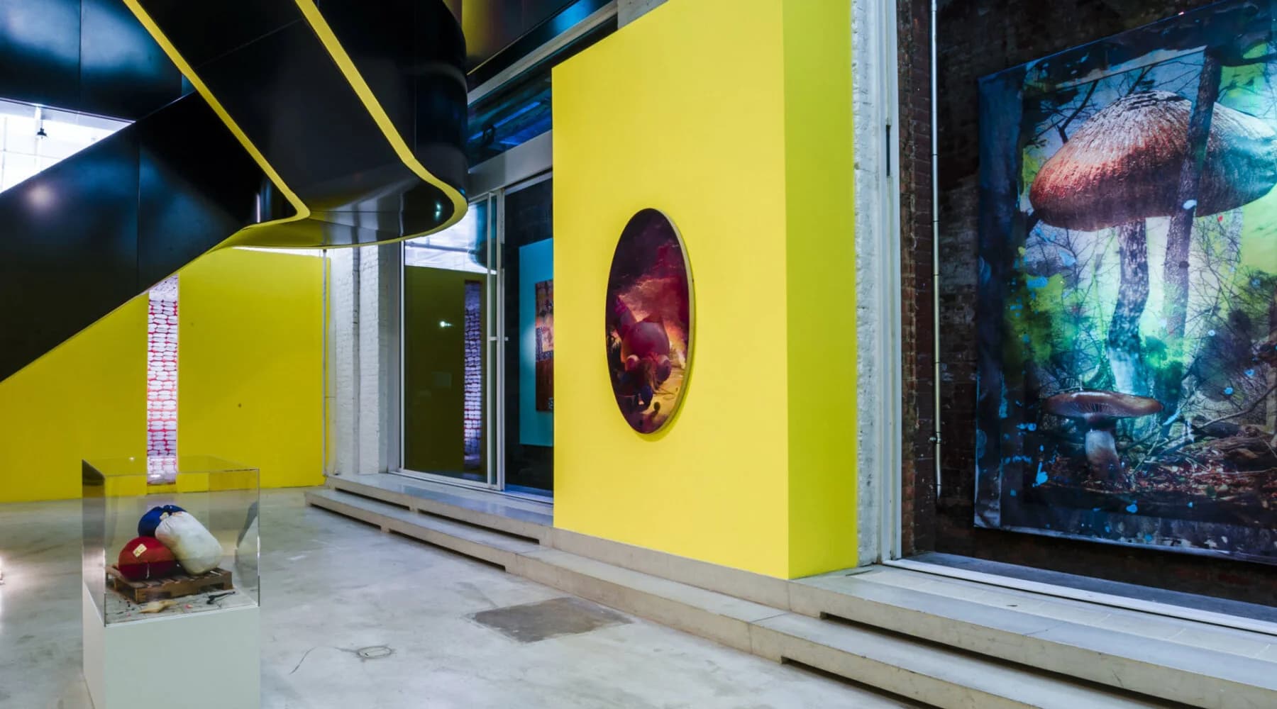 Installation view, Spaced Out: Migration to the Interior, Red Bull Arts New York.